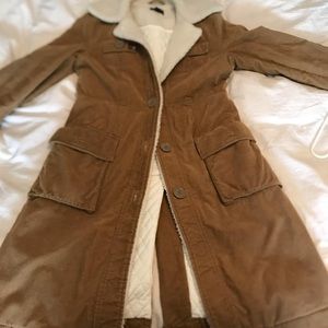 2005 American Eagle 70s style warm quilted, corduroy jacket. LIKE NEW / SIZE S